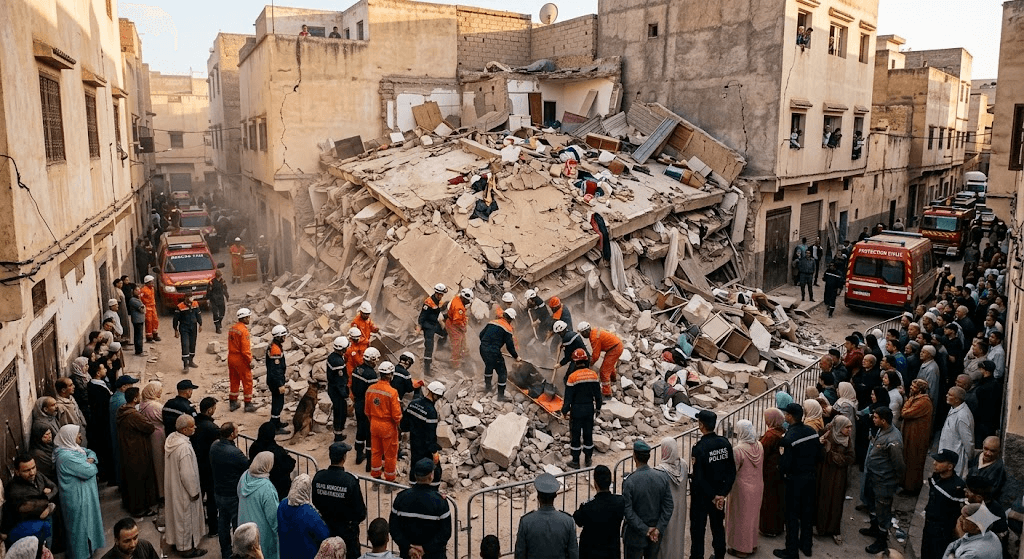 Tragedy in Fez: Death Toll Rises to 15 After Devastating Building Collapse