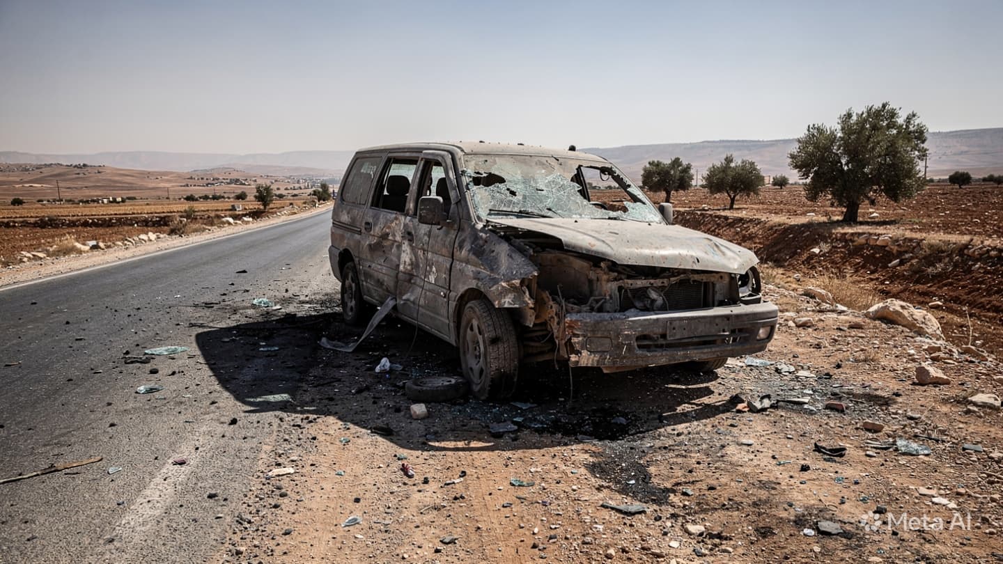 Fatal Roadway Collision: Civilian Car Crashes in Latakia Countryside Leaving One Person Dead Fatal Roadway Collision: Civilian Car Crashes in Latakia Countryside Leaving One Person Dead