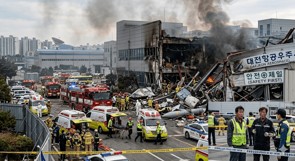 Fatal Explosion at Daejeon Plant: Five Killed in Aerospace Disaster Fatal Explosion at Daejeon Plant: Five Killed in Aerospace Disaster
