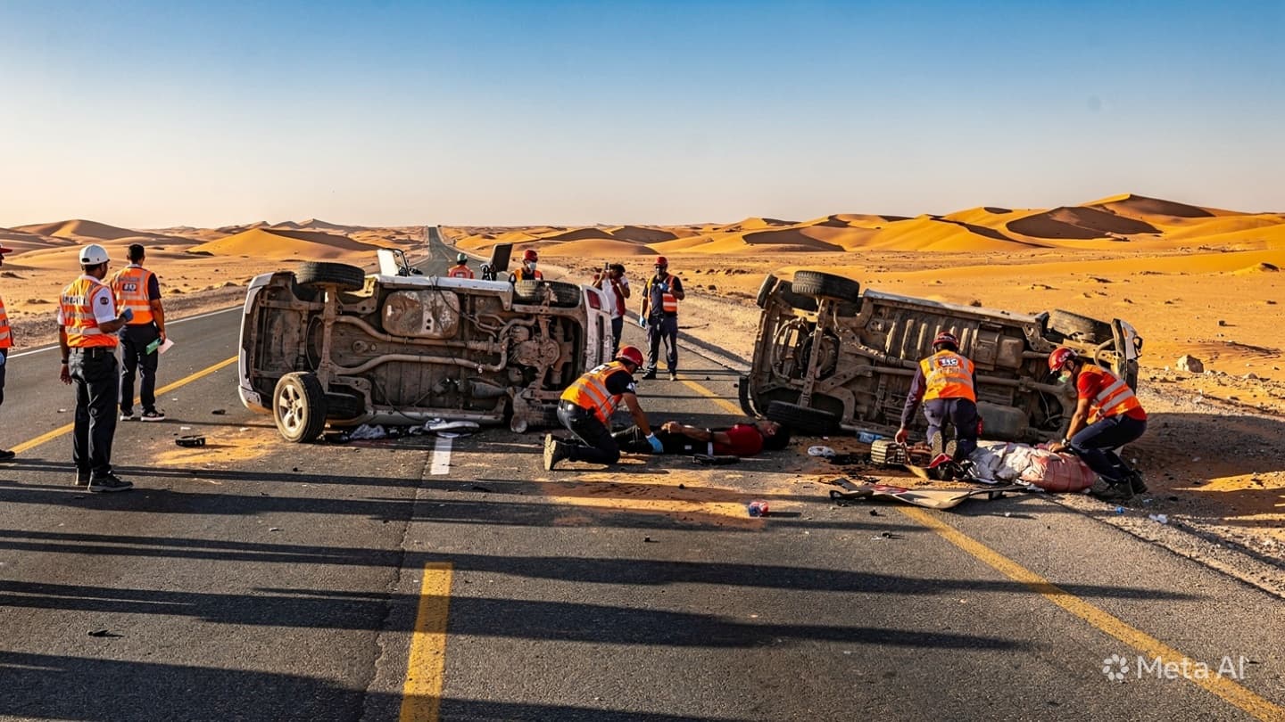 Highway Tragedy Near Amman: Three Dead Following High-Speed Head-on Collision on Main Thoroughfare