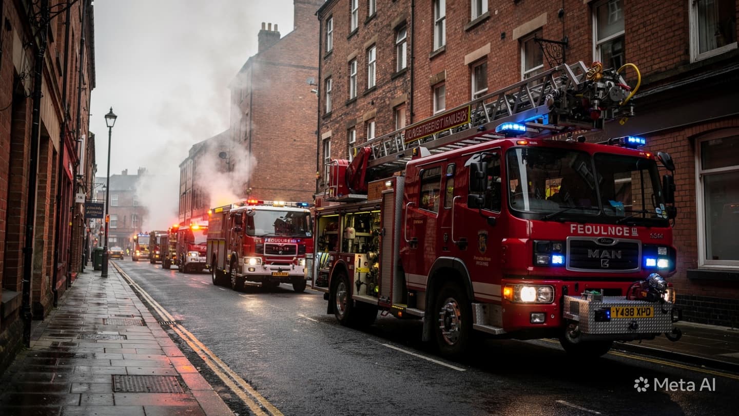 Manchester Fire Emergency: Large Residential Blaze Engulfs City Center Building During Early Wednesday Morning Manchester Fire Emergency: Large Residential Blaze Engulfs City Center Building During Early Wednesday Morning