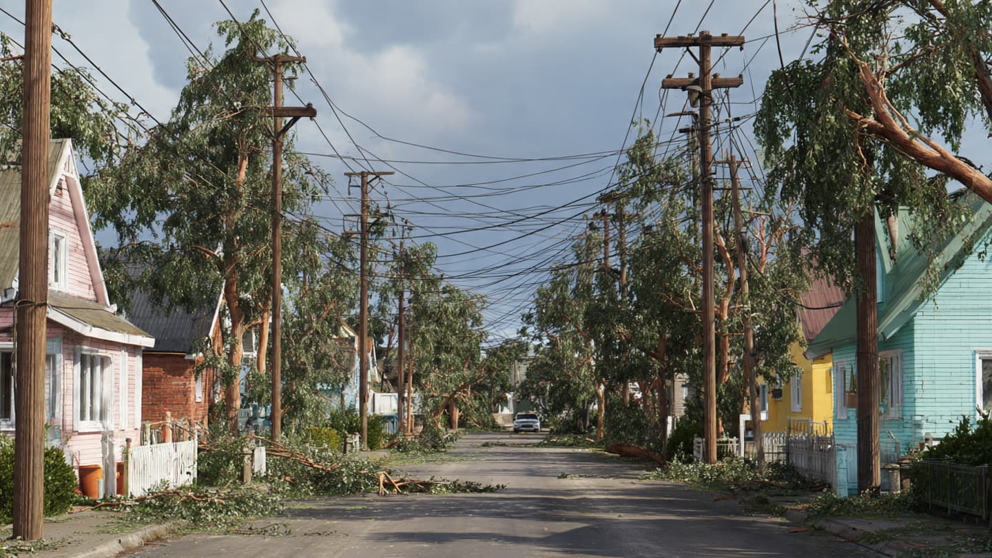 Where Rooftops Trembled Beneath the Southern Sky, Uruguay Faced Another Night Without Electricity Across Communities