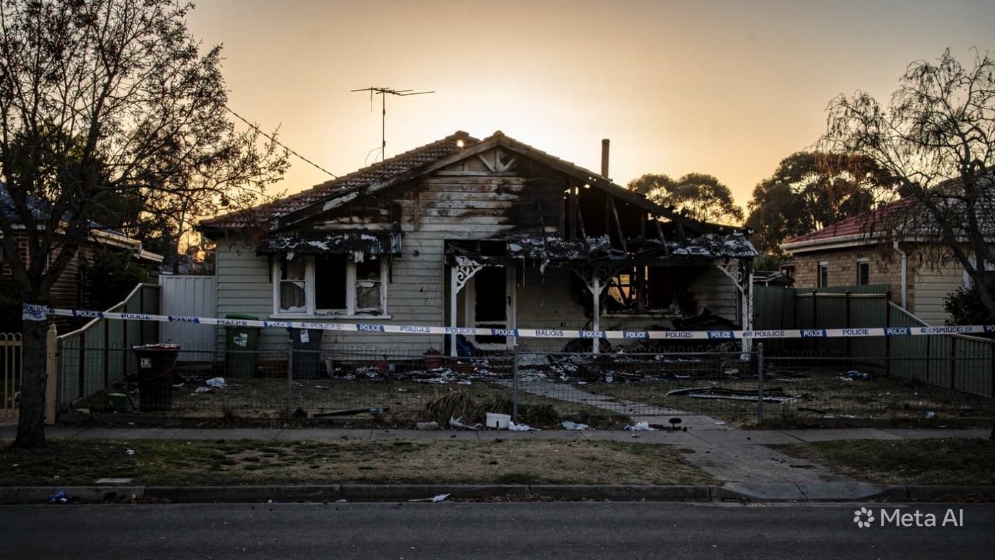 When Embers Fade Into The Night: Quiet Shadows Lingering Over A Scorched Adelaide Street Home