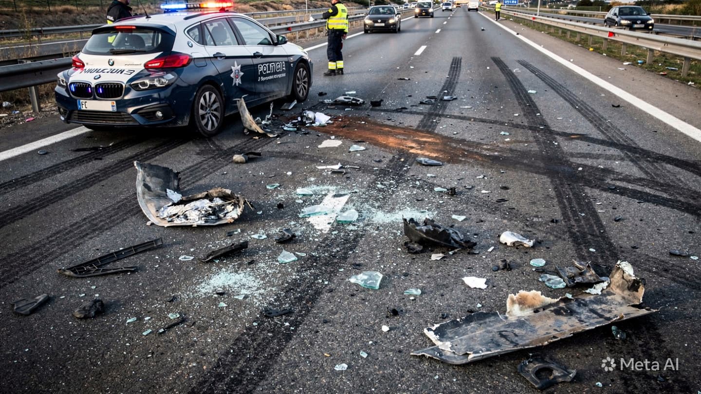 Highway Tragedy In Spain: Three People Dead Following Head-On Vehicle Collision Near Madrid City