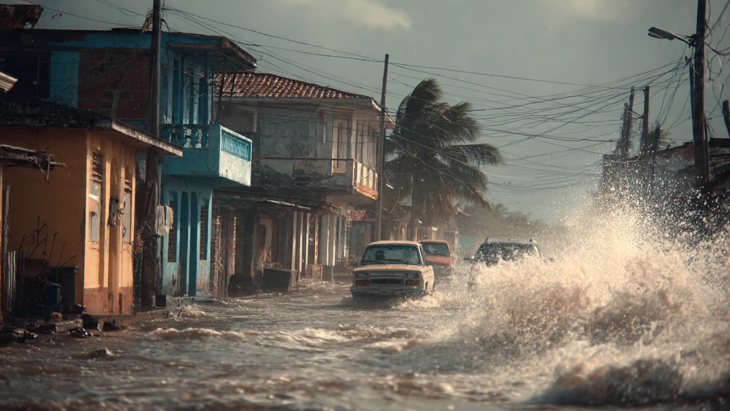 Between Rising Tides and Rain-Soaked Streets, Eastern Cuba Waits Through Powerful Storm Conditions Together Quietly