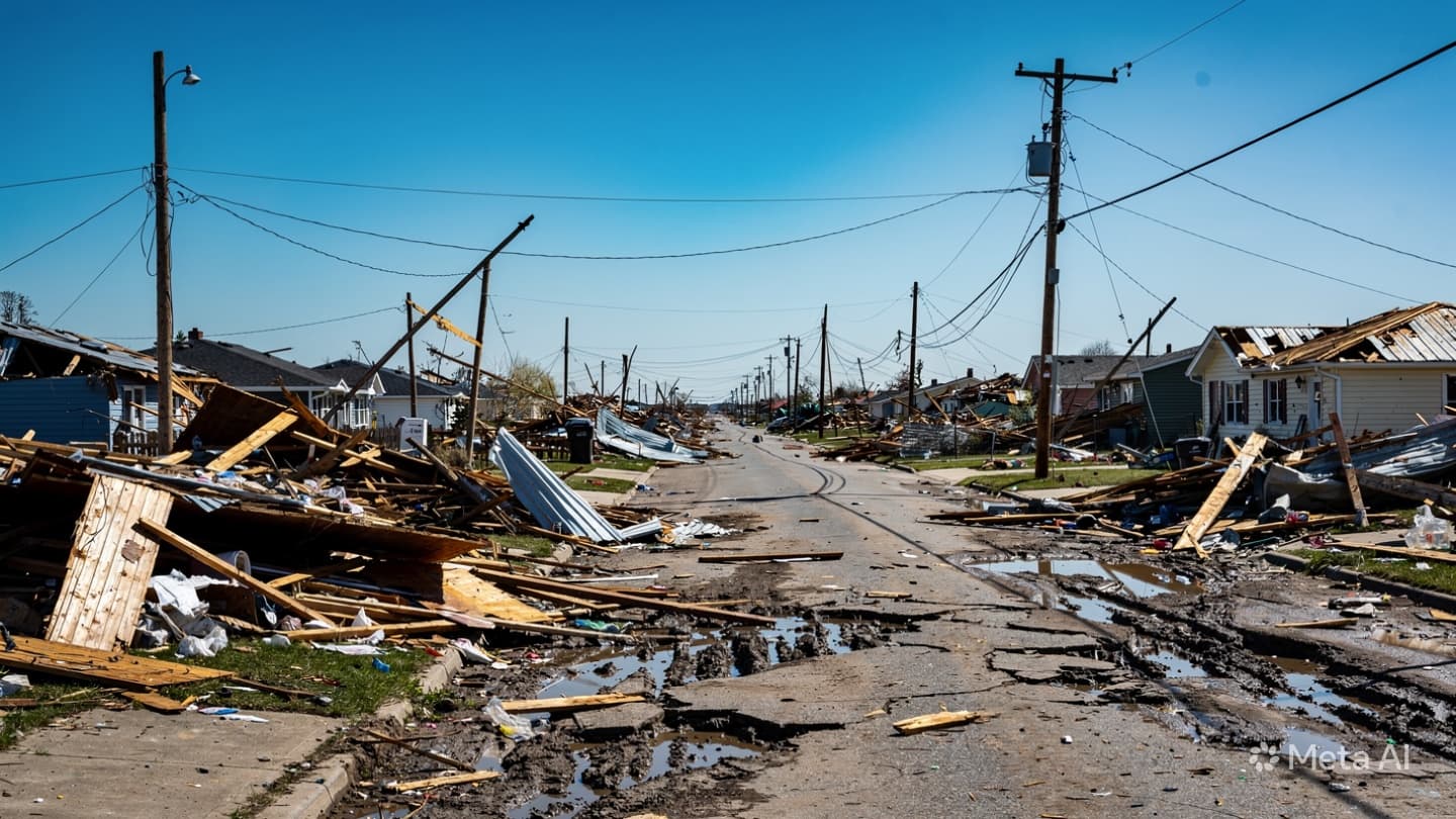 Midwest Severe Weather: Catastrophic Twin Twisters Demolish Residential Infrastructure, Leaving Four Persons Dead