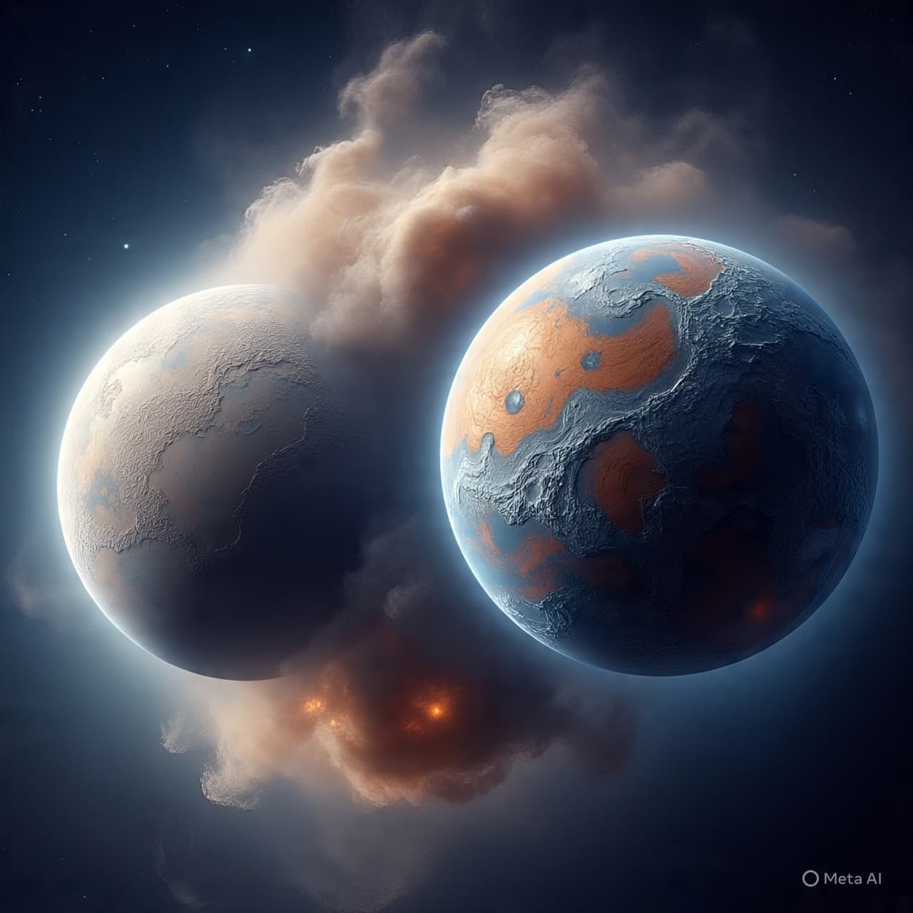 When Two Worlds Lived Side by Side: Theia and Earth’s Quiet Beginnings When Two Worlds Lived Side by Side: Theia and Earth’s Quiet Beginnings