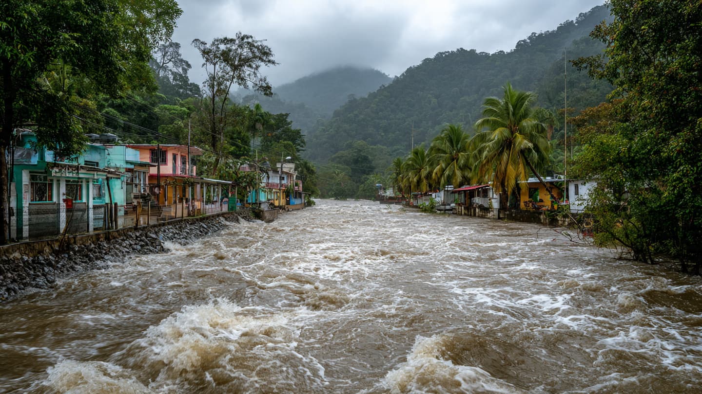 Between Overflowing Riverbanks And Coastal Villages, Costa Rica Faced Another Flood Threat Overnight Recently Yesterday