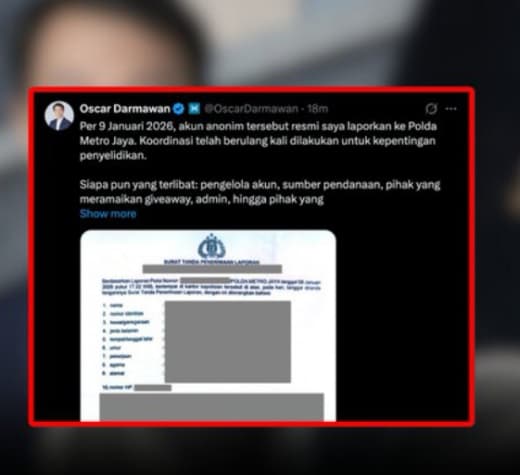 Oscar Darmawan Officialy report Skyholic account to The police Oscar Darmawan Officialy report Skyholic account to The police