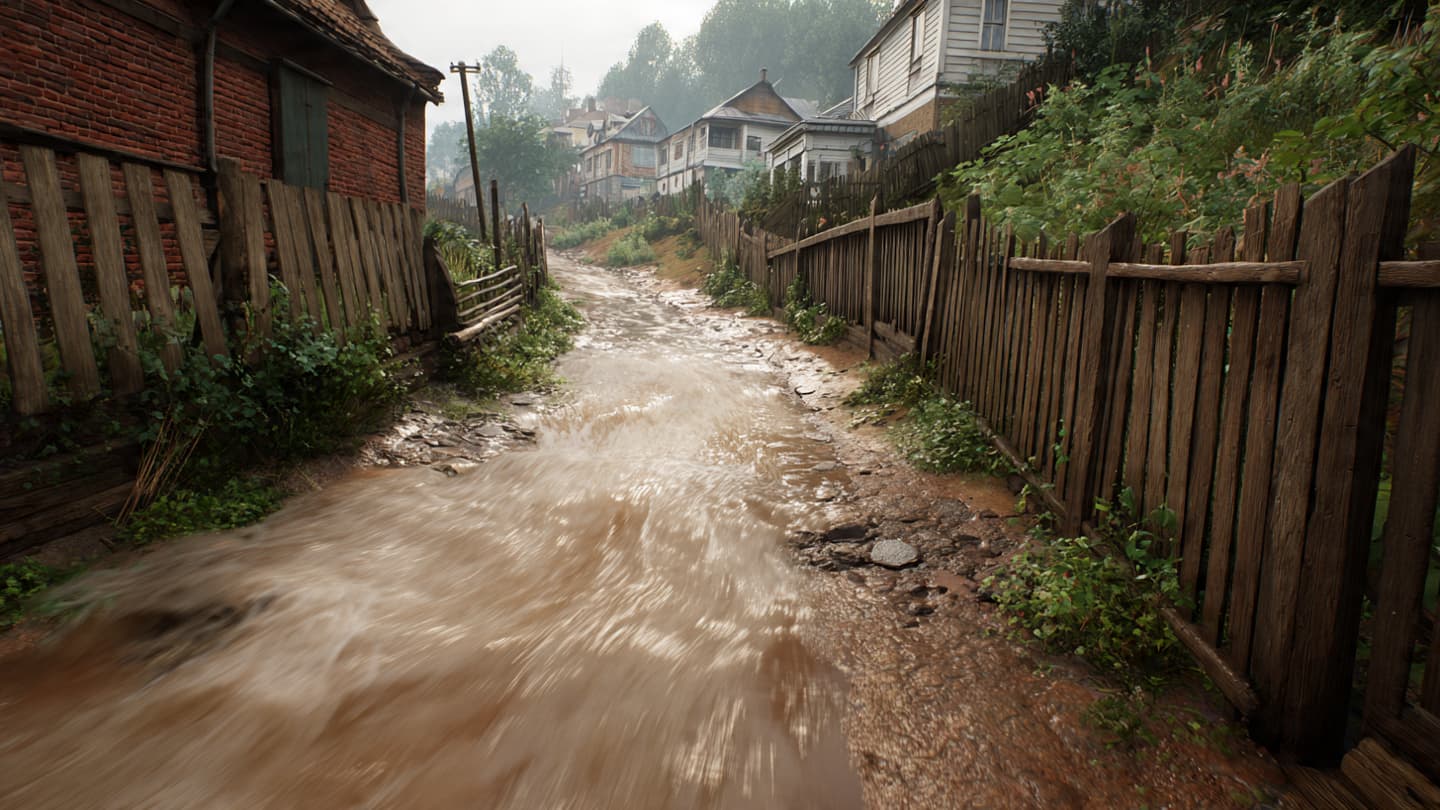 Between the Hard Asphalt and Muddy Slope, the Sudden Deluge of the Ger Districts Between the Hard Asphalt and Muddy Slope, the Sudden Deluge of the Ger Districts