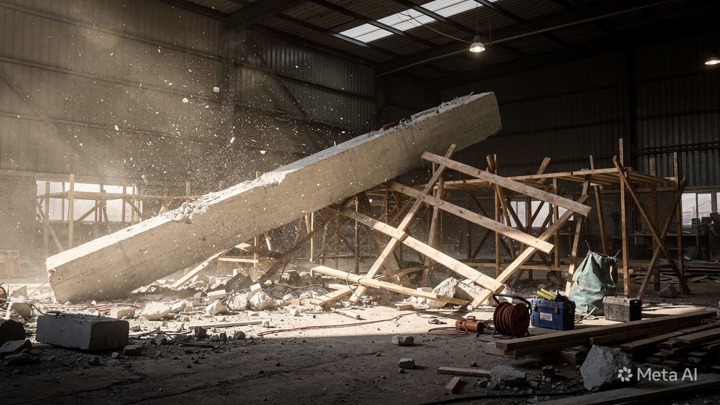 Industrial Site Collapse: Worker Killed In Structural Failure Prompts Nationwide Manhunt For Contractor