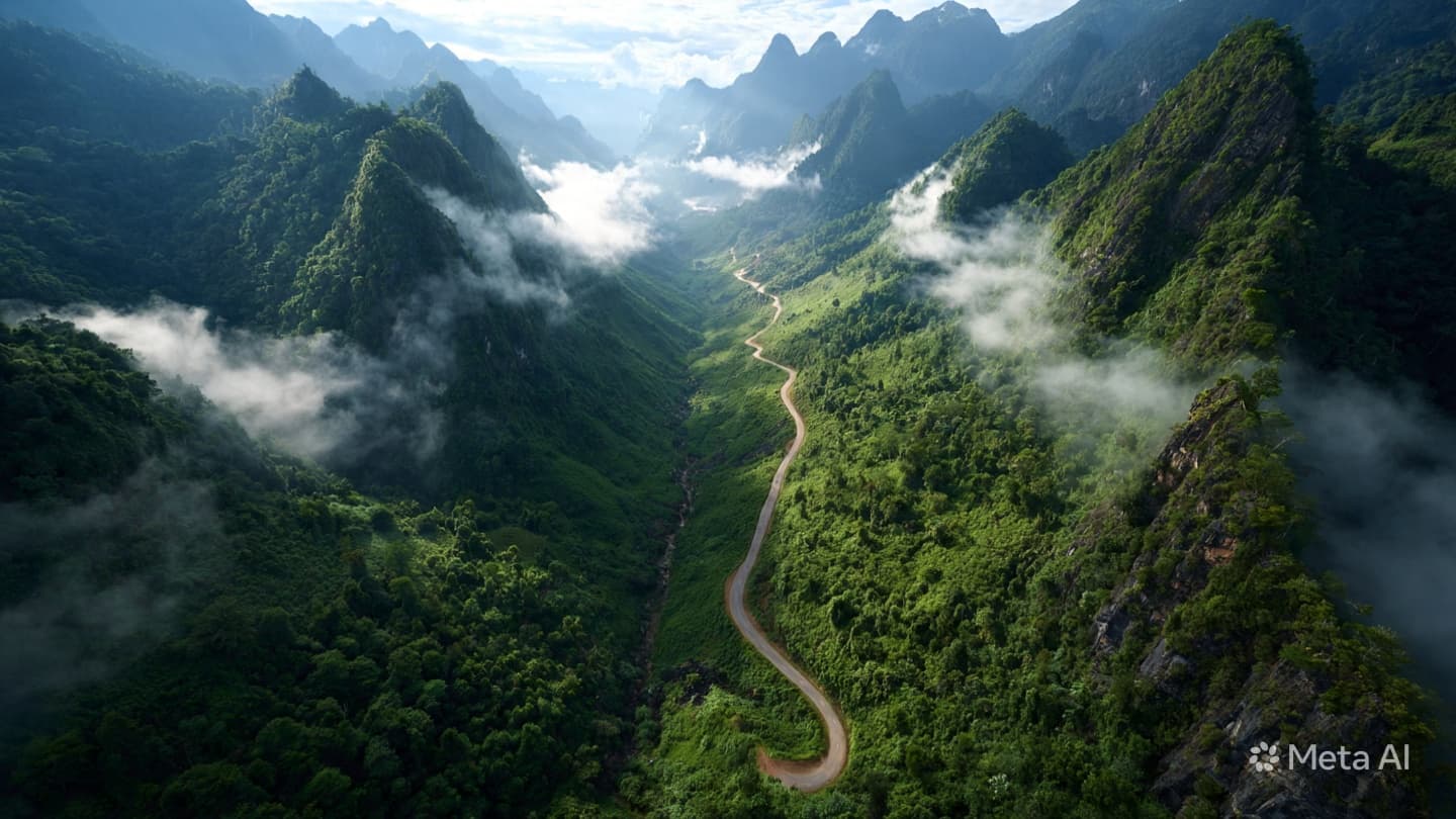 When The Mountain Road Yields To Gravity: Reflections On The Ravines Near Luang Prabang When The Mountain Road Yields To Gravity: Reflections On The Ravines Near Luang Prabang