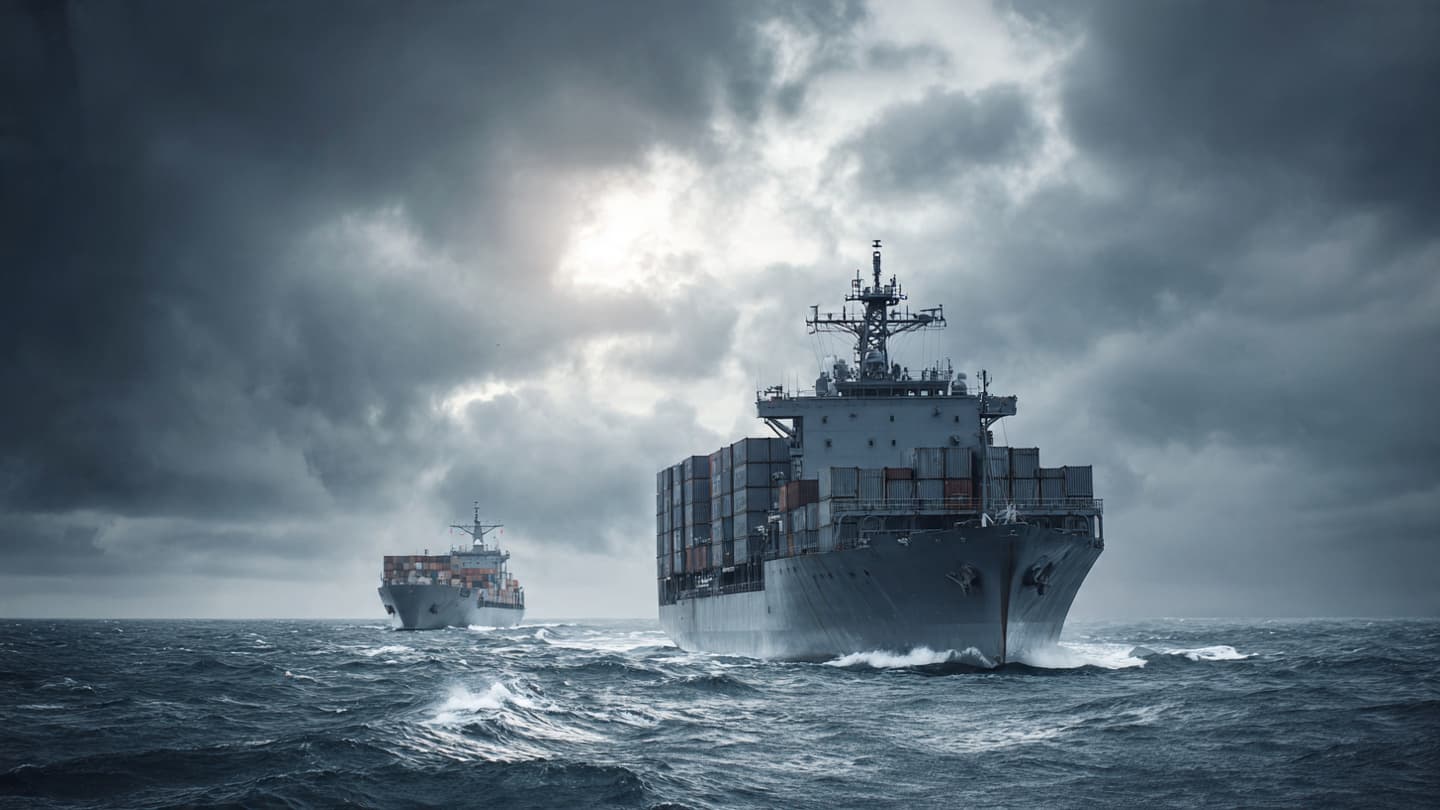 A Ship at Sea Becomes a Point Where Diplomacy and Force Intersect
