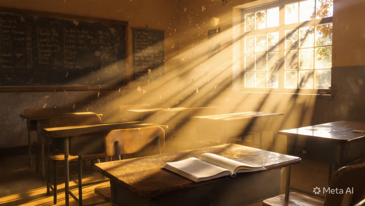 Where Shadows Fall upon the Chalkboard, a Silent Valley Mourns the Fallen Scholars Where Shadows Fall upon the Chalkboard, a Silent Valley Mourns the Fallen Scholars