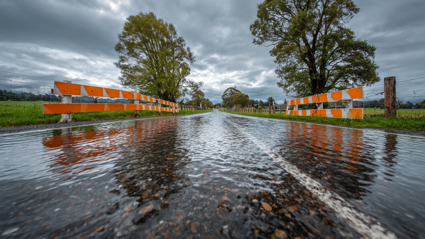 Rain Turned Familiar Roads Into Rivers Across North Marlborough Rain Turned Familiar Roads Into Rivers Across North Marlborough