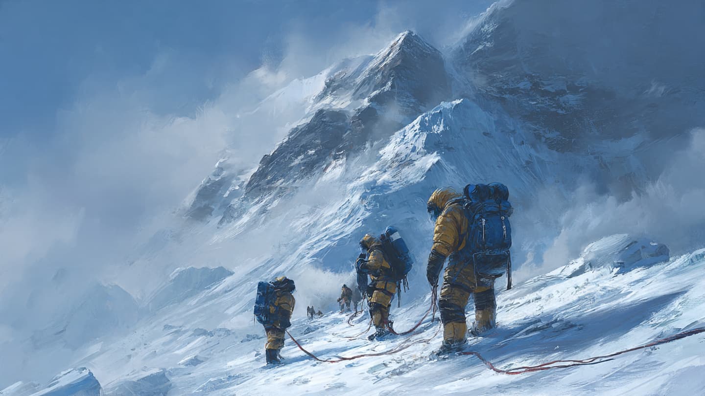 Beneath Everest’s Thin Air, Ambition Moved in Long Silent Lines