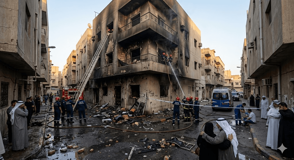 Tragedy in Jleeb Al-Shuyoukh: Five Dead After Devastating House Fire