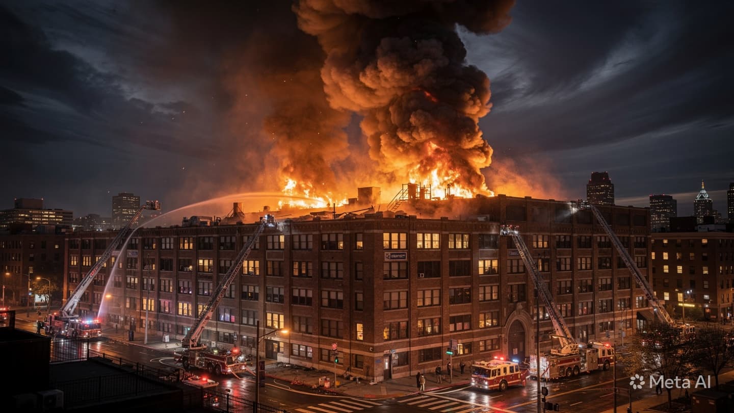 District Structure Emergency: Five Firefighters Hospitalized Following Sudden Roof Collapse On Eighth Street District Structure Emergency: Five Firefighters Hospitalized Following Sudden Roof Collapse On Eighth Street