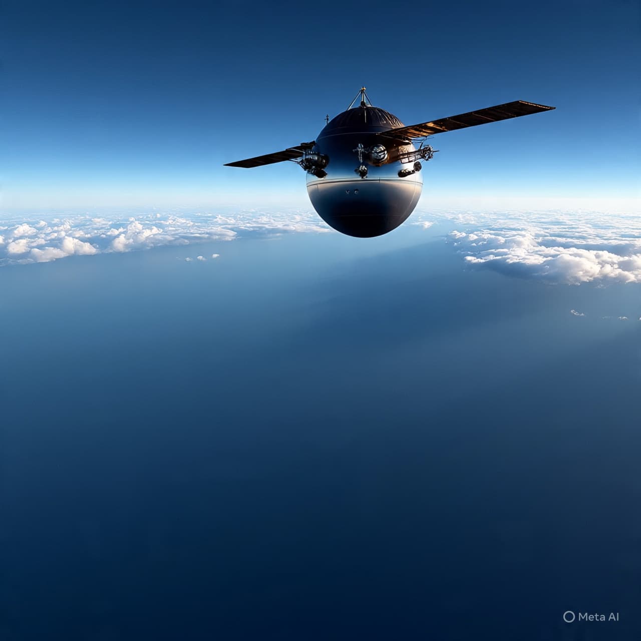 Between Gravity and Time: The Quiet Descent of a Watchful Eye Above Earth Between Gravity and Time: The Quiet Descent of a Watchful Eye Above Earth