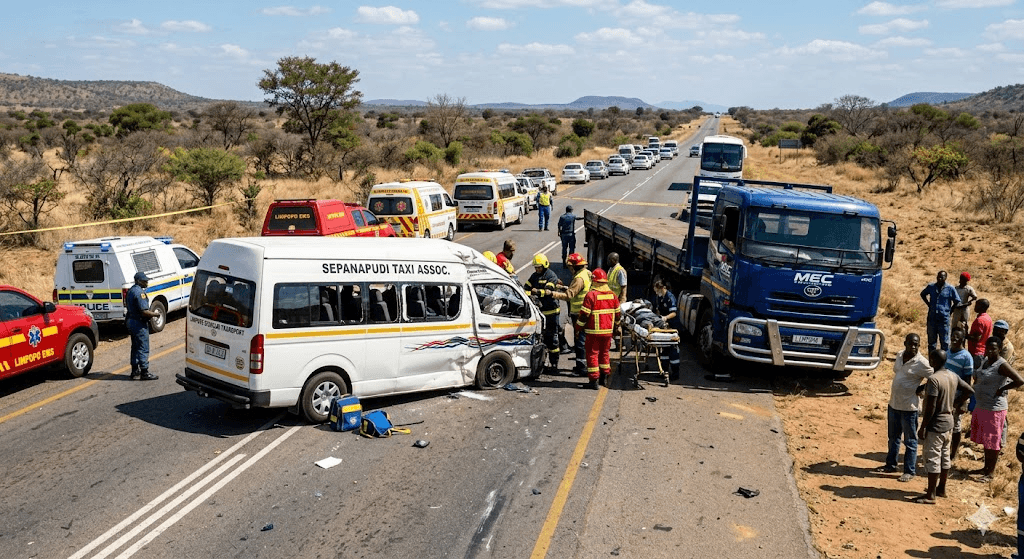 Tragedy in Limpopo: 13-Year-Old Learner Killed in Horrific Minibus and Truck Collision Near Lebowakgomo Tragedy in Limpopo: 13-Year-Old Learner Killed in Horrific Minibus and Truck Collision Near Lebowakgomo