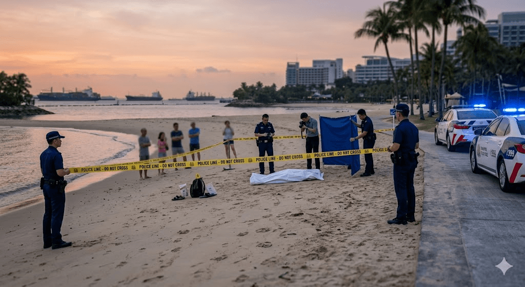 Tragedy at Sentosa: 22-Year-Old Found Dead on Beach