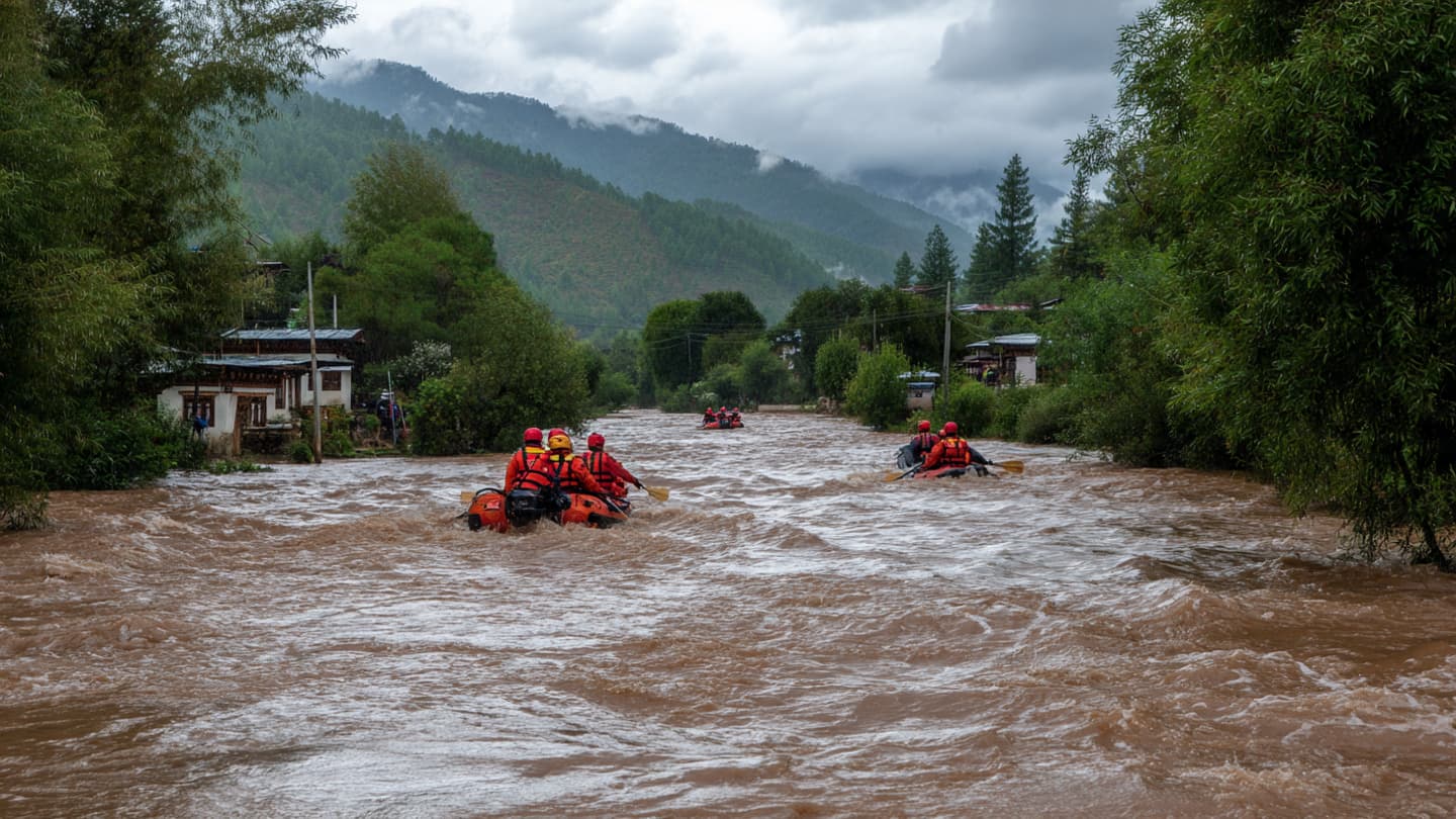 Between Mountain Rainfall and Rising Currents, Bhutanese Communities Wait Beside Uncertain Waters Quietly