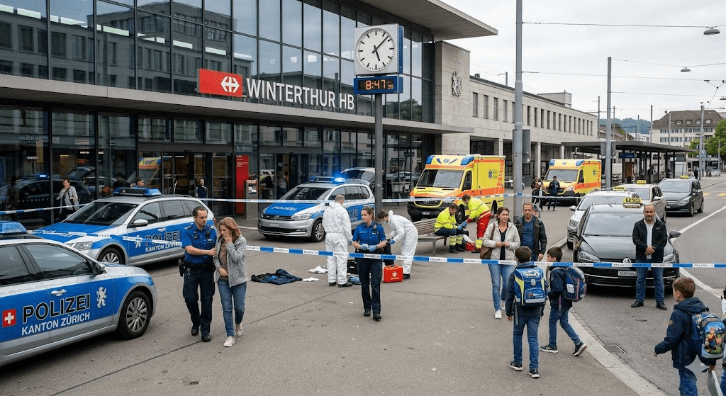 Terror at the Transit Hub: 3 Injured in Knife Rampage Outside Busy Swiss Train Station