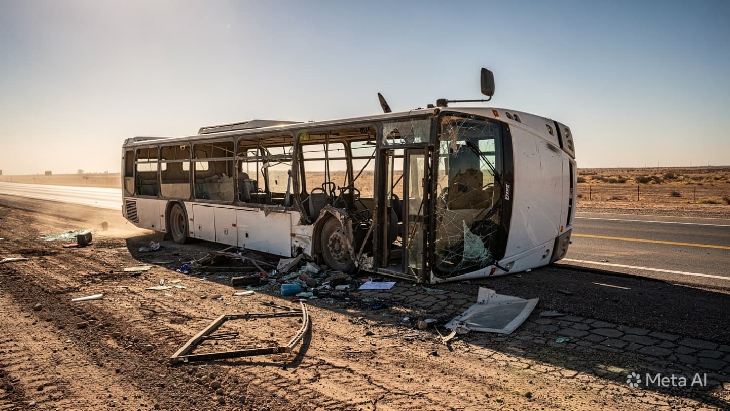 Homs-Damascus Highway Disaster: Six Killed After Passenger Bus Overturns During Morning Transit Homs-Damascus Highway Disaster: Six Killed After Passenger Bus Overturns During Morning Transit
