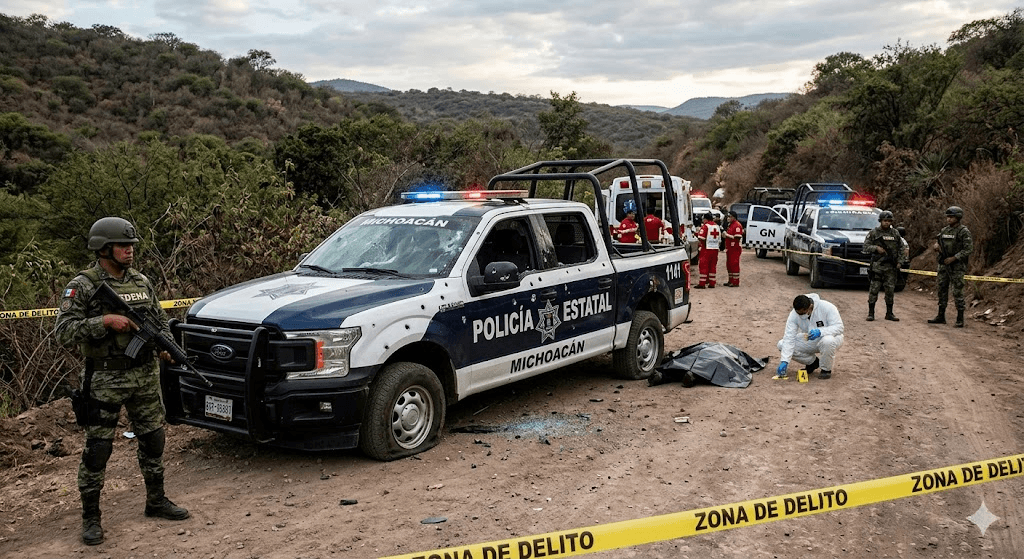 Five Police Officers Killed in Ambush in Cartel-Plagued Mexican State Five Police Officers Killed in Ambush in Cartel-Plagued Mexican State