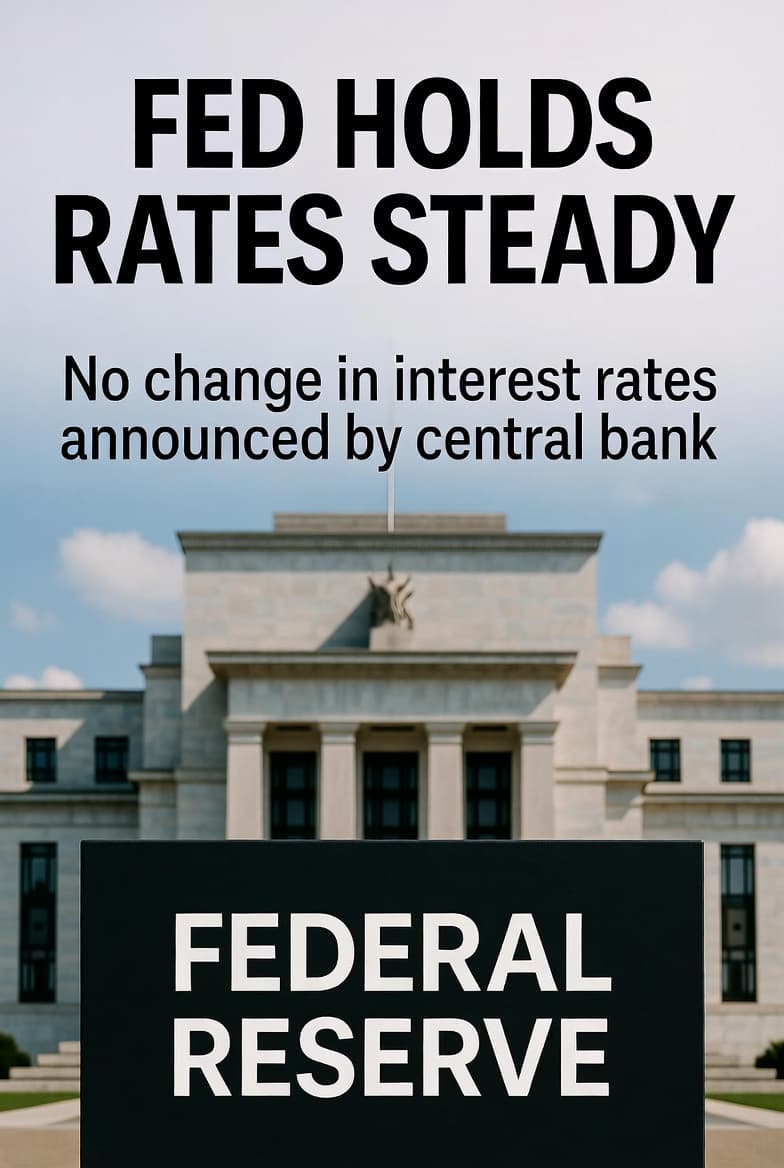 Fed Holds Rates Steady — Markets Read Between the Lines as Macro Tensions Build Fed Holds Rates Steady — Markets Read Between the Lines as Macro Tensions Build