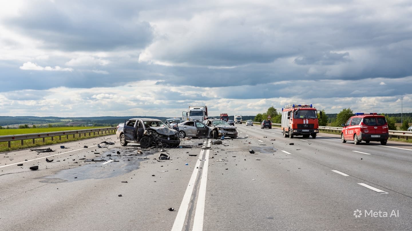 Moscow Highway Tragedy: Five People Killed in Massive Multi-Vehicle Pile-up Outside Russian Capital City Moscow Highway Tragedy: Five People Killed in Massive Multi-Vehicle Pile-up Outside Russian Capital City
