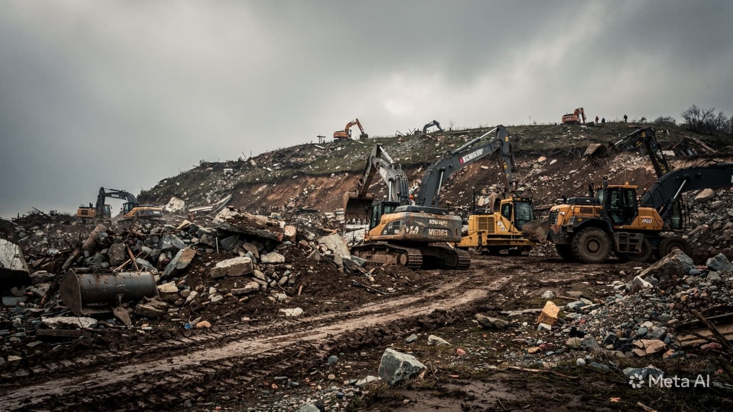 Landslide Disaster Response: Rescue Crews Scour Debris In Western Kenya Following Recent Ground Failures Landslide Disaster Response: Rescue Crews Scour Debris In Western Kenya Following Recent Ground Failures