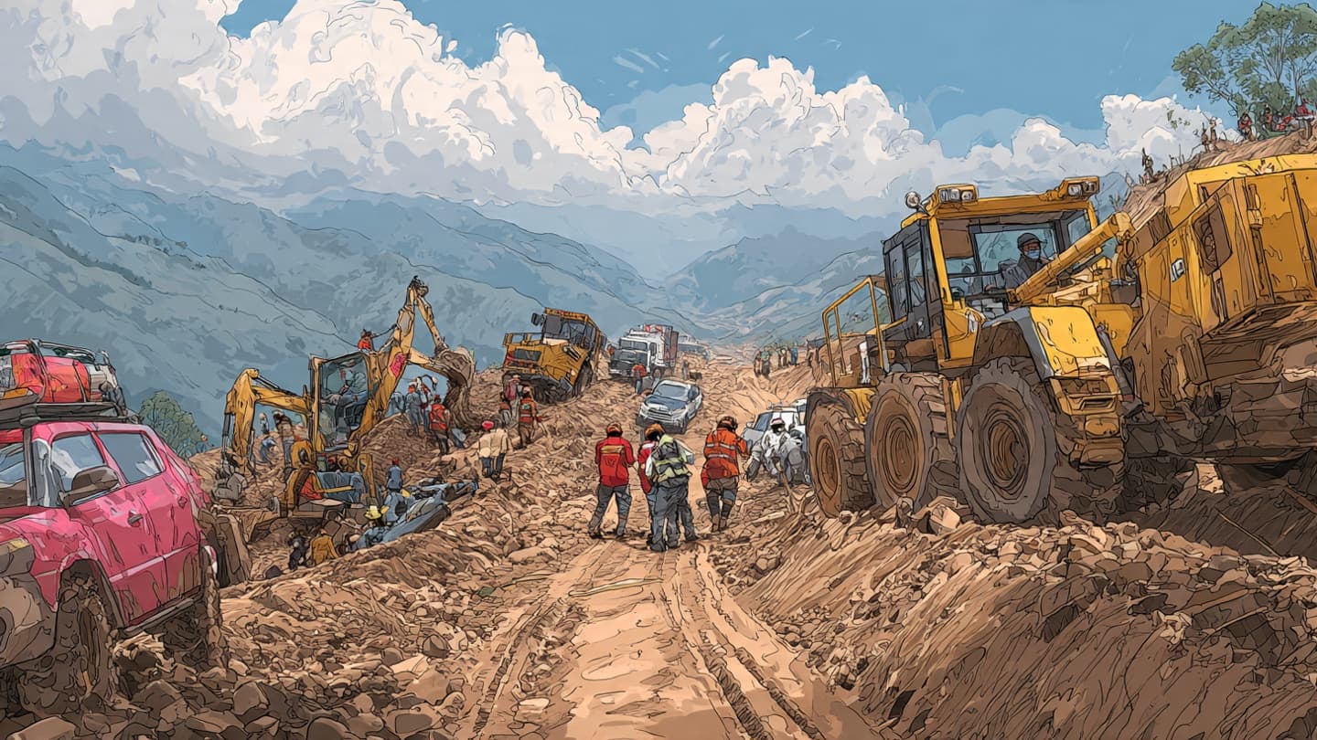 When the Mountain Reached the Road
