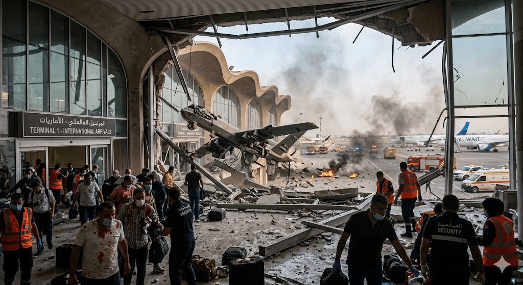 Terror at the Terminal: Drone Strike Targets Kuwait International Airport, Leaving Several Injured Terror at the Terminal: Drone Strike Targets Kuwait International Airport, Leaving Several Injured