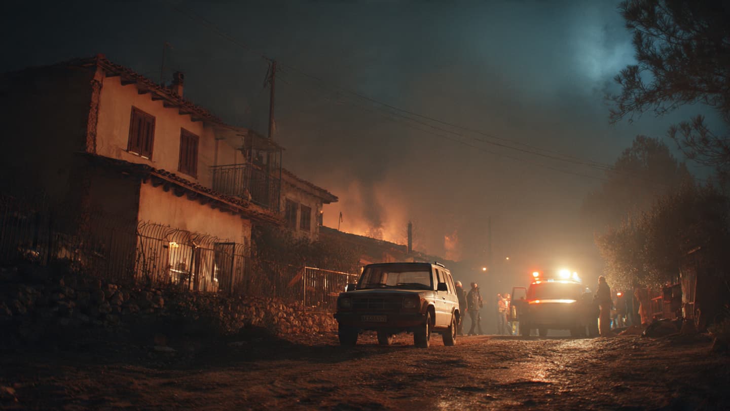 Beneath Smoke Covered Hills, Turkish Villages Empty Quietly Before Expanding Wildfire Through The Night Tonight