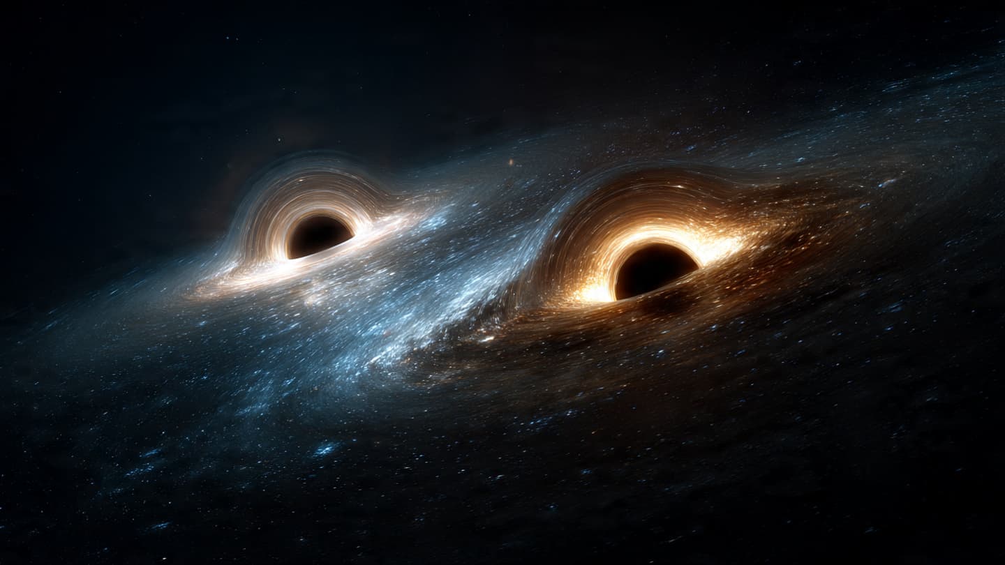 Far Beyond the Stars, Two Giants Drift Through Darkness
