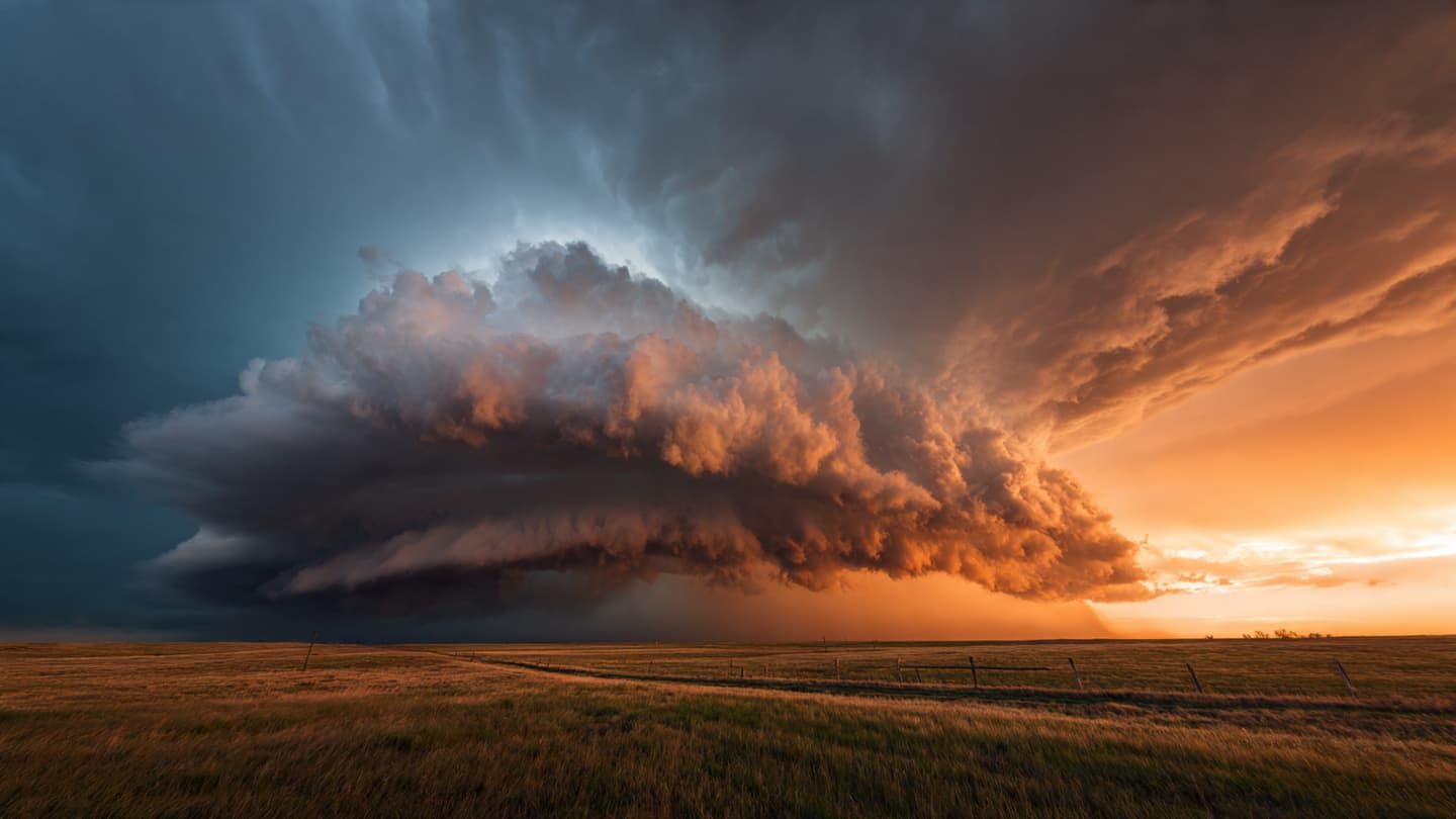 Beneath Vast Plains Skies, Nature Displays Beauty Beside Danger