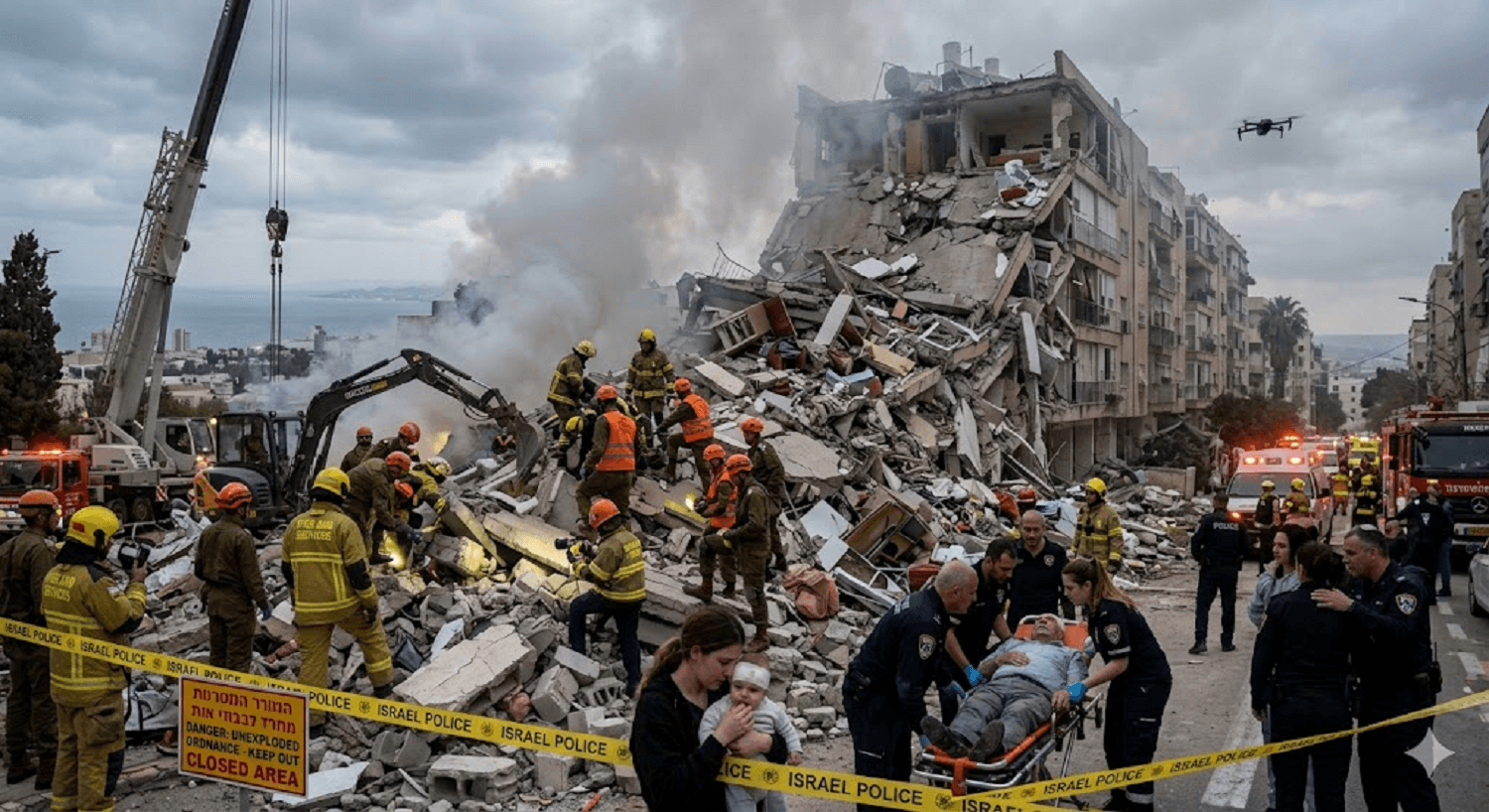 Haifa Under Fire: Iranian Missile Strikes Residential Complex as Tensions Boil Over Haifa Under Fire: Iranian Missile Strikes Residential Complex as Tensions Boil Over