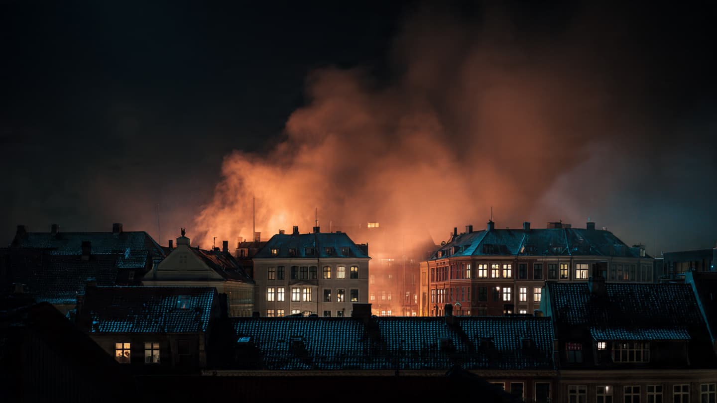 Between Centuries-Old Architecture and Sudden Firelight, Denmark Faced Another Threat To Its Historic Heart Recently