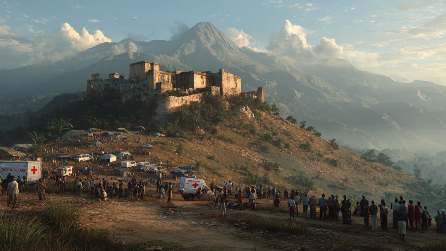 Along Northern Haiti’s Narrow Fortress Paths, Families Gathered Beneath Unimaginable Loss And Silence Tonight