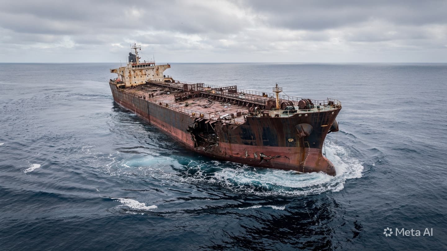 Russian Shadow Fleet Vessel Drifts Off Libya: Environmental Crisis Concerns Loom Over Mediterranean Coast