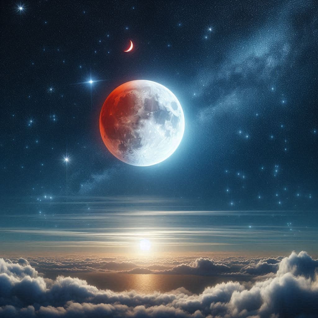 “Watching Distance Collapse as the Moon Meets Antares” “Watching Distance Collapse as the Moon Meets Antares”
